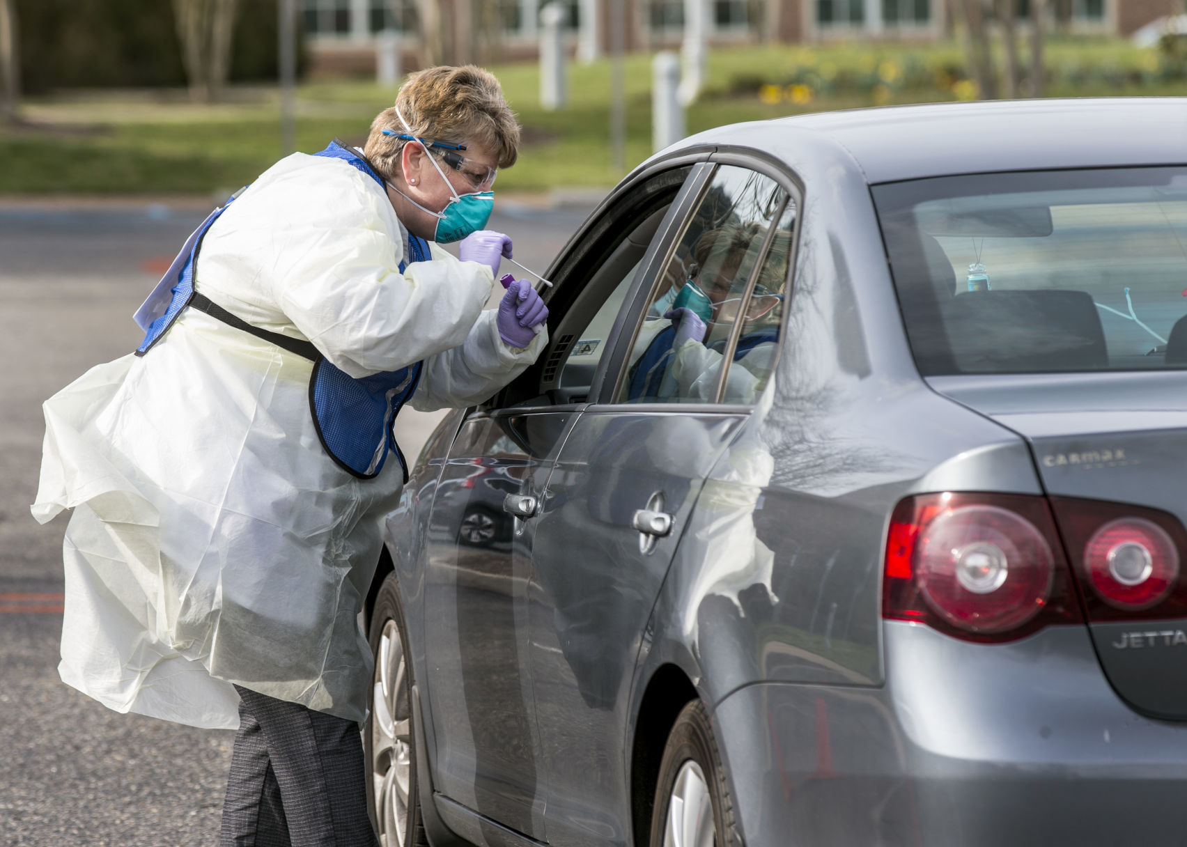 Coronavirus drive through testing